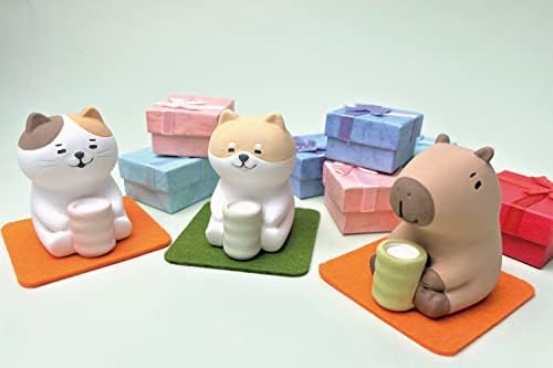 מפיץ אבן שותק תה בעלי חיים [מעוצב ביפן] מפזר פסיבי לא חשמלי לשמן אתרי וארומתרפיה